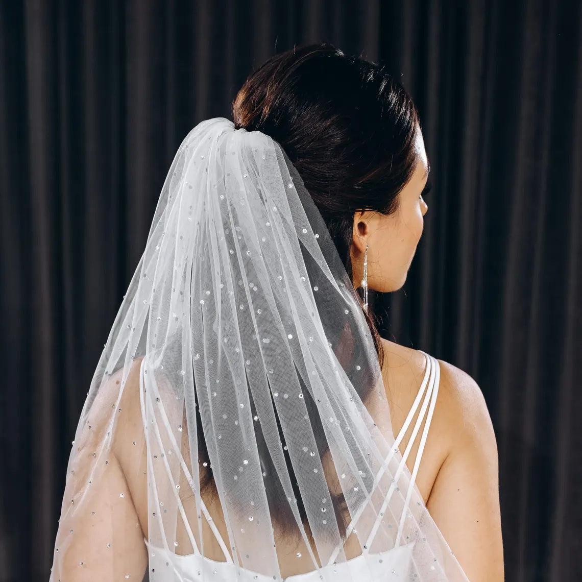 Short wedding veil, Party mini veil