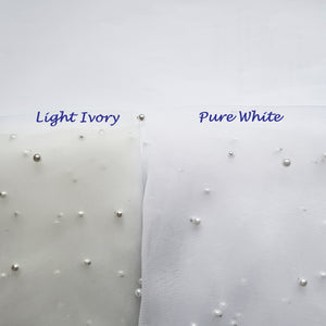 Pearl glitter wedding veil