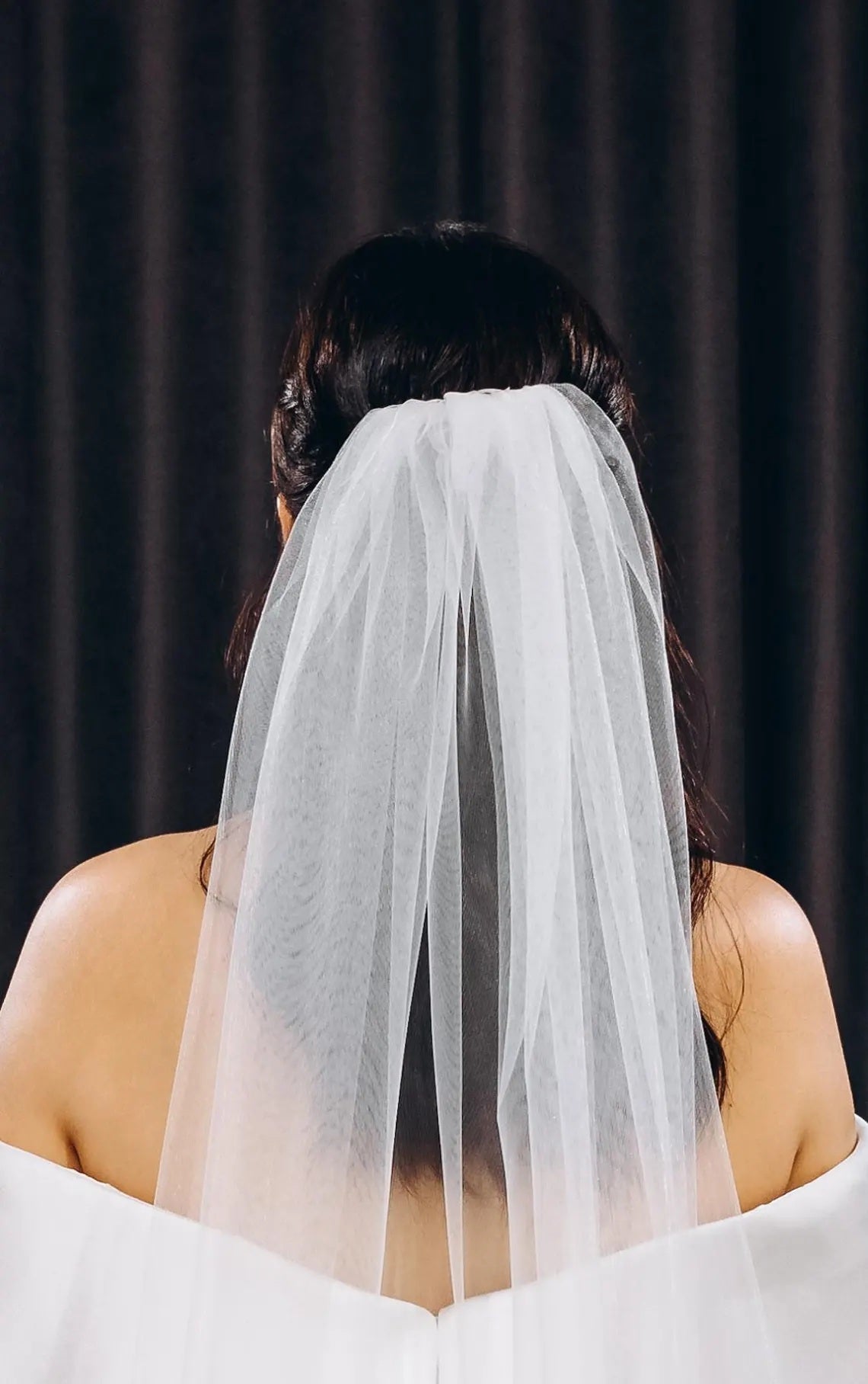 Short wedding veil, Party mini veil