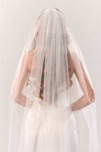 Cathedral Wedding Veil – Long Plain Bridal Veil, Soft Tulle Classic Veil for Bride