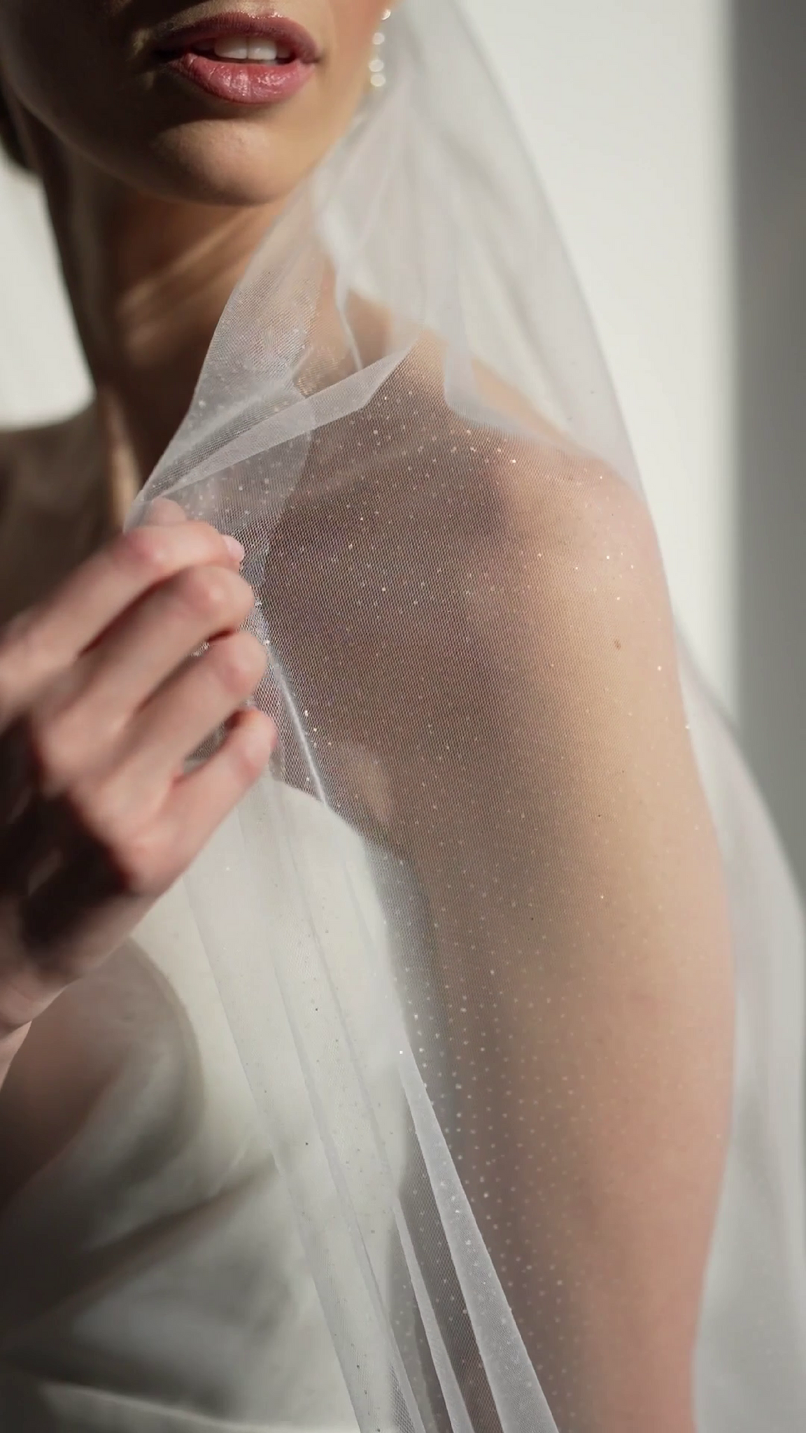 Ansonia Bridal Veil Style 352 Shimmer Glitter Tulle Veil