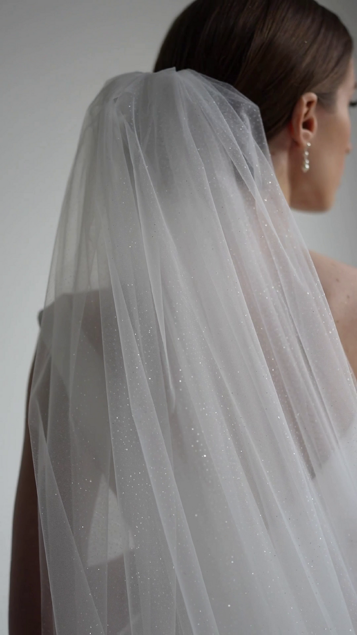 Cathedral wedding veil sparkle