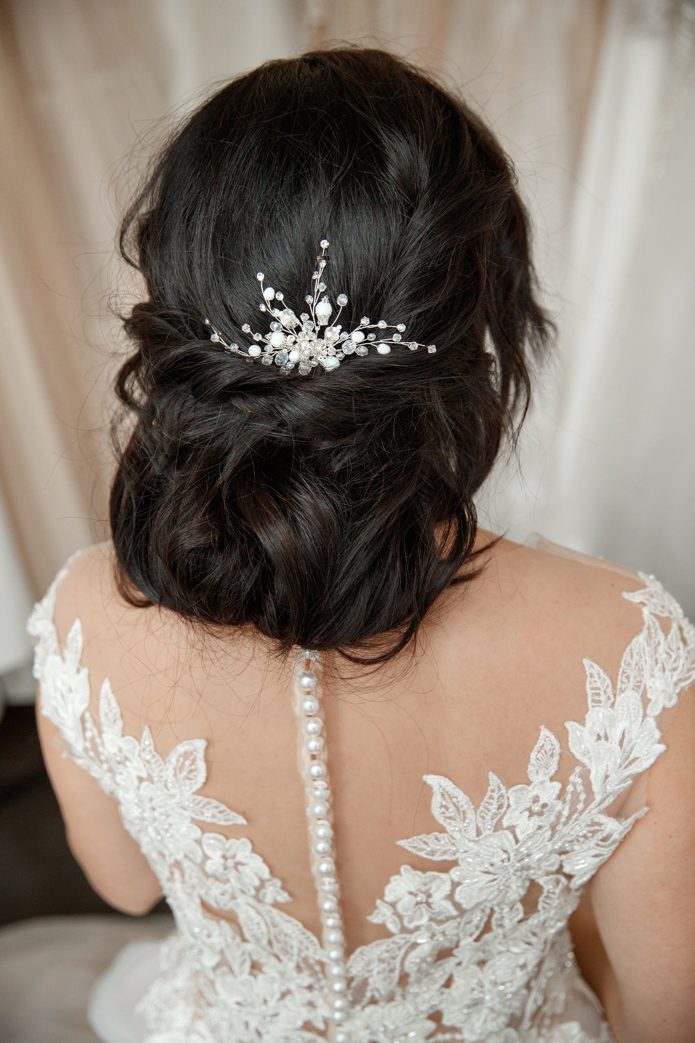 Crystal bridal hair pin