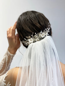 Flower bridal hair comb 2