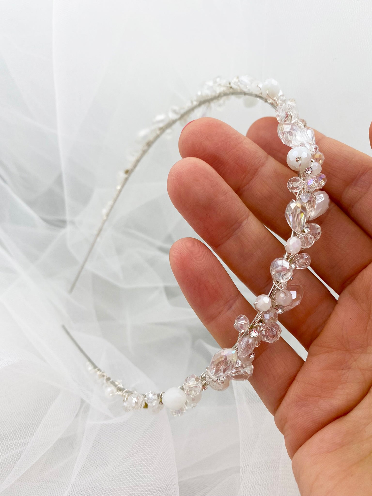 Crystal bridal headband