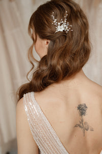 Bridal flower hair pins