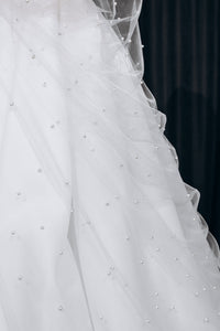 Pearl wedding veil